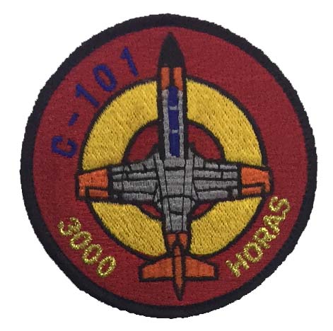 Escudo bordado C-101 Patrulla Águila 3000 horas